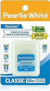 Pearlie White Floss Care Waxed Mint Dental Floss - 100 M