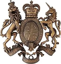 Design Toscano DB383103 Royal Coat of Arms of Great Britain Wall Sculpture,full color, 17.50