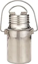 Raj Screw Lid Storage Container, 1 Liter, Silver, SB01.0, Oil Container , Milk Container , Food Storage , Cereals, Pulses, Spices & Flour Storage