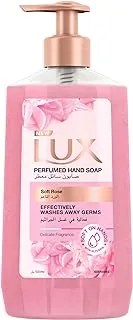 LUX Perfumed Liquid Hand Wash, for all skin types, Soft Rose, glycerin enriched liquid soap, 500ml