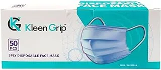 Party Magic Disposable Face Mask 3Ply Blue 50Pcs/Box Kleen Grip brand