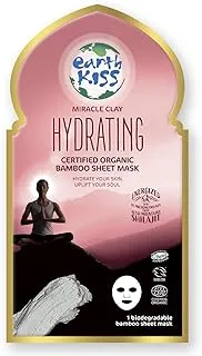 Earth Kiss Miracle Clay Hydrating Certified Organic Bamboo Sheet Mask ' 1 Units