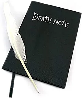 Wjzb0028 Soft Rubber Death Note Yagami Light Cosplay Notebook And Quill-Pen (21 X 15Cm)