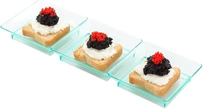 Rectangular Triple Plate, Triple Dish Plate - 3 Compartments - 7.5