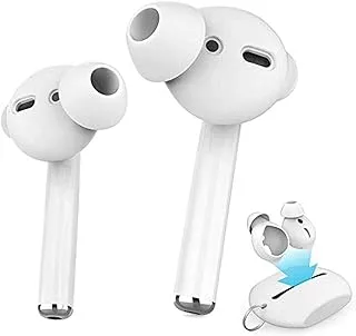 غطاء سيليكون AhaStyle لـ Airpods (3 أزواج صغيرة) - أبيض