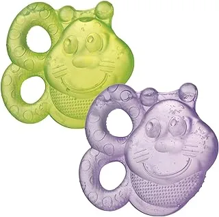 Playgro Teether Bees, Water Filled, 2 Pack, Multicolour