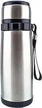 Nessan Stainless Steel Vacuum Flask, Silver/Black, 600 ml, QE-341