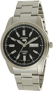 Seiko Men Automatic Watch, Analog Display And Stainless Steel Strap SNKN13J1