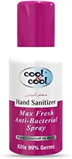 Cool & Cool Hand Sanitizer Max Fresh Spray, 120 Ml