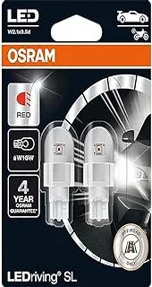 OSRAM LEDriving SL, ≜ W16W Red, Signal lights, Red, LED Retrofit, off-road use only, Blister (2 lamps)