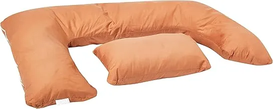 Novo 2.25Kg Pp Cotton Comfort Pillow, Brown - 175X80X25Cm, Free Size