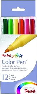 Pentel Arts Color Pen 12-Pieces Set