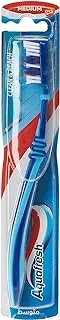 Aquafresh Adult ToothbrUSh, Clean & Reach Manual BrUSh With Medium Bristles, Multi-Colour