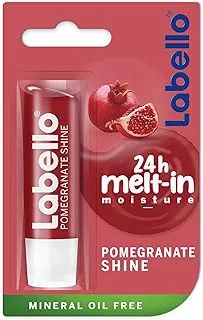 LABELLO Lip Balm, Moisturising Lip Care, Pomegranate Shine, 4.8g