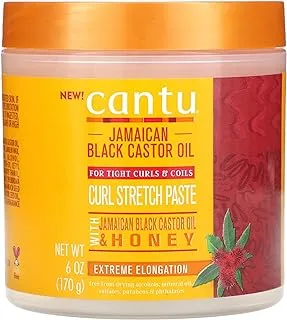 Cantu Jamaican Black Castrol Oil Curl Stretch Paste With Honey 6 Oz