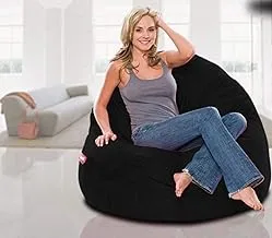 Comfy Seude Bean Bag, Black, ARC14