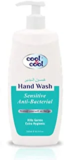 Cool & Cool Antibacterial Sensitive Hand Wash 500 Ml - Enriched with Vitamin E, Convenient, Moisturizing & Nourishing