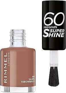 Rimmel London 60 Seconds Super Shine Nail Polish - 101 Taupe Throwback, 8ml