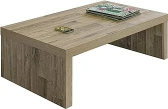 Artely Troia Coffee Table, Rustic Brown - W 99 Cm X D 59 Cm X H 32.5 Cm