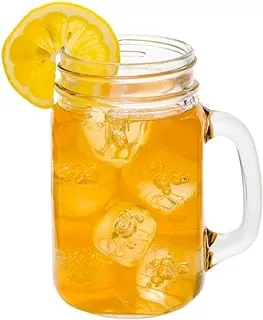 Restaurantware Mason Jar Mug - Drinking Glass with Handle Great For Weddings, Catered Events or Home 15 oz 10ct Box Restaurantware