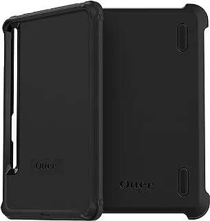 OtterBox Defender Case for Samsung Galaxy Tab S7 / Tab S8, Shockproof, Ultra-Rugged Protective Case with built in Screen Protector, 2x Tested to Military Standard, Black, Non-Retail Packaging