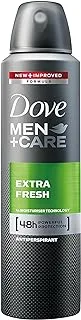 Dove Men+Care Antiperspirant Deodorant, for 48 hour powerful protection, Extra Fresh, with ¼ moisturiser technology, 150ml