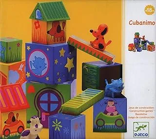 Djeco Cubanimo Stacking Cubes 17 Pieces