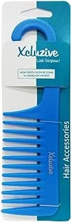 Xcluzive Wide-Tooth Shower Comb With Hang-On Handle, Assorted Color