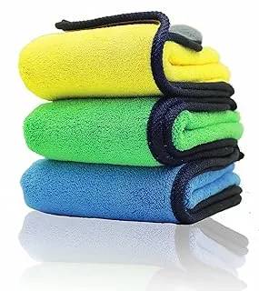 SHOWAY Microfiber car Cleaning Drying Towel, 600GSM Ultra-Thick Polishing Washing and Detailing Car Towel Microfiber cloths for Car Drying and Cleaning, 40 x 30 cm