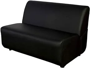 Mahmayi Coco Two Seater Custom Sofa, Black, W109cms X D77. 5cms X H75cms, Co_Ss2Pu_Sbl