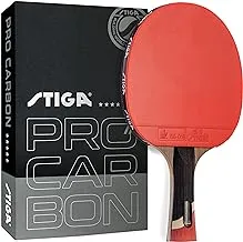 STIGA Pro Carbon Performance-Level Table Tennis Racket with Carbon Technology for Tournament Play