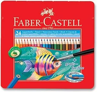 Faber-Castell 24 Faber-Castell Watercolour Pencils / 24 crayons aquarelle Faber-Castell