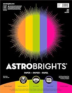 Astrobrights Color Paper, 21.6 cm x 27.9 cm, 24 lb/89 gsm, Joy