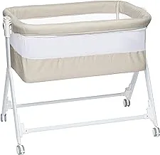 ART920-156 Cam - Sempreconte Baby Co Bed Cradle, Baby Cot, Rocking Cradle, Convertible, Foldable, Essential Sleeping Portable, Crib, Bedside - Beige, Baby bed, Bassinet