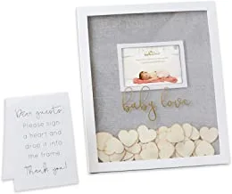 Kate Aspen Baby Shower Guest Book Frame Guestbook Alternative, One Size, Gold