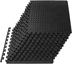 ProsourceFit Puzzle Exercise Mat ½”, EVA Foam Interlocking Tiles Protective Flooring for Gym Equipment and Cushion for Workouts