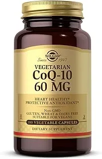 Solgar Vegetarian Coq-10 60 Mg, 180 Vegetable Capsules