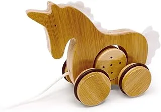 Kinderfeets Bamboo PUSh And Pull Animal Unicorn For Kids 12+ Months