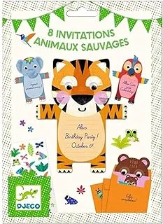 Djeco Wild Animals Invitation Cards