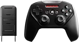 SteelSeries Nimbus+ iOS Wireless Gaming Controller - iPhone, iOS, iPad, Apple TV - 50+ Hour Battery Life - Official Apple-licensed wireless connectivity - Included iPhone mount- Black