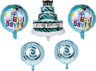 Happy Birthday Blue Cake 5 In 1