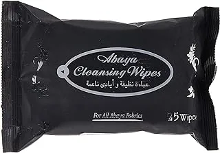 Cool & Cool Abaya Cleansing Wipes 25's - Gentle Fabric Care, Black Color Protect & Instant Cleansing