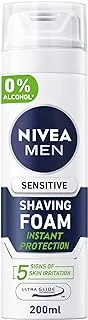 NIVEA MEN Shaving Foam, Sensitive Chamomile & Hamamelis, 200ml