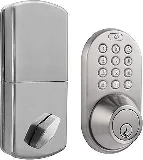 Milocks Df-02Sn Electronic Keyless Entry Touchpad Deadbolt Door Lock