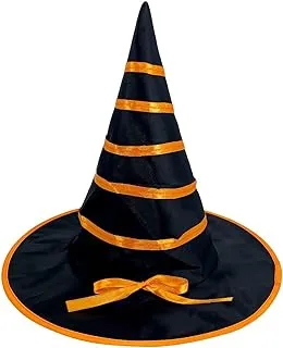 Party Magic Kids Witch Hat W/Ribbon Orange, 90439