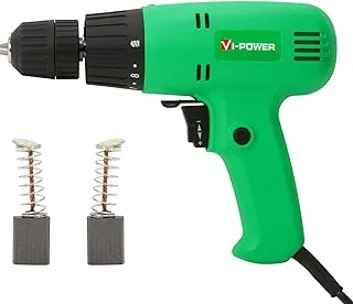 Suzec Vi Power 220V 50Hz, 280W Screw Driver Drill, Chuck Size 10 Mm, Green (Vp 1003)