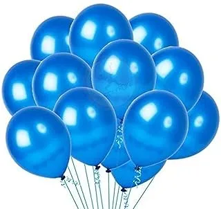 Party Propz 50 Pcs Blue Metallic balloons For Birthday Balloons Decoration, Balloons For Birthday, Anniversaries, Husband, Wife, Kids, Adults