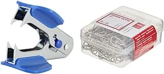 Deli E0231 Staple Remover, Assorted Color & Deli E0025 Paper Clips