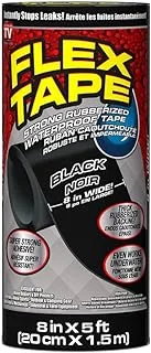 Flex Tape Black Strong Rubberized Waterproof Seal Tfsblkr0805, Fba_Tfsblkr0805, 20.3 cm X 12.7 cm