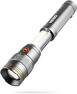 NEBO 187 KILLER PADS franklin slide 500 lumens | black led rechargeable flashlight & work light |7 lighting modes with magnetic base, neb-wlt-0025-g